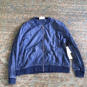 Denim bomber jacket